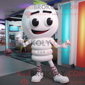 White Burgers maskot...