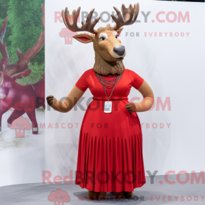 Red Irish Elk mascot...