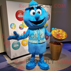 Cyan Jambalaya Maskottchen...