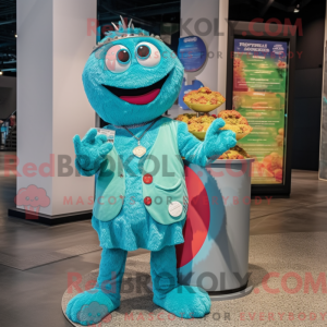 Cyan Jambalaya mascot...