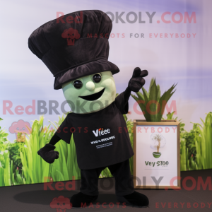 Black Turnip mascot costume...