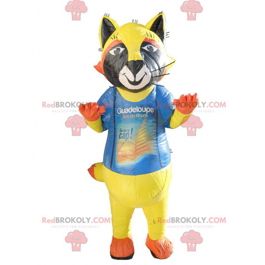 Mascotte de chat coloré - Redbrokoly.com