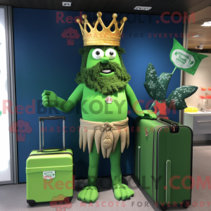 Forest Green King mascot...