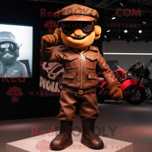 Brauner Soldat Maskottchen...