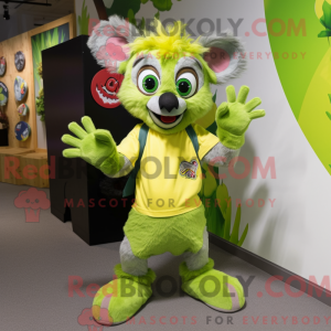 Postava maskota Lime Green...