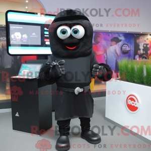 Sort Computer maskot...