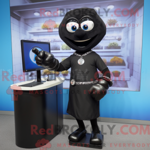 Mascotte d ordinateur noir...