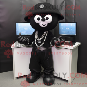 Sort Computer maskot...
