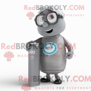 Grey Soda Can maskot...