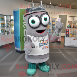 Grey Soda Can maskot...