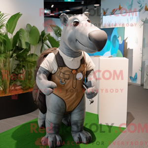 Mascotte de Tapir gris...