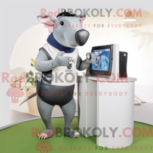 Mascotte de Tapir gris...