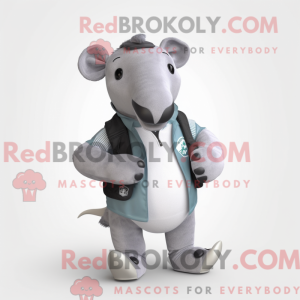 Grå Tapir maskot kostume...