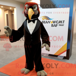 Brown Macaw mascot costume...