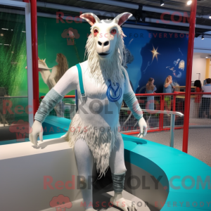 Sølv boerged maskot kostume...