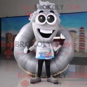 Sølv smultring maskot drakt...
