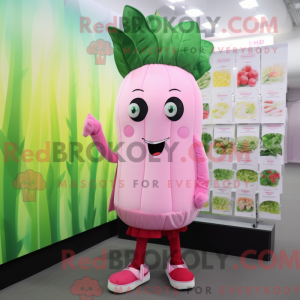Rosa selleri maskot kostyme...