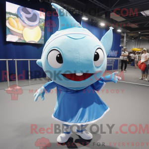 Postava maskota Sky Blue...