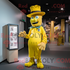 Yellow Frankenstein mascot...