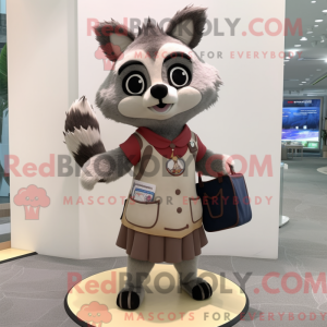 Tan Raccoon-mascottekostuum...