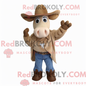 Brązowe dżinsy Zebu i Hansker