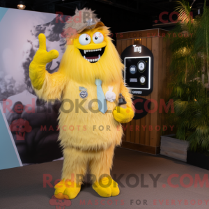 Costume de mascotte de yéti...