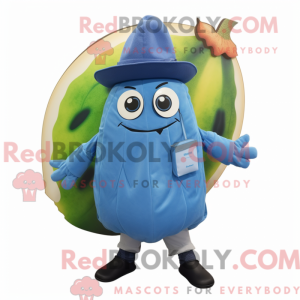 Blå melon maskot kostyme...