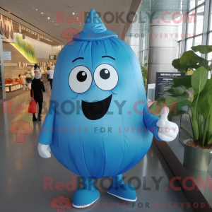 Blå Melon maskot kostume...
