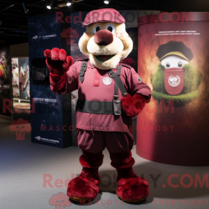 Maskotkostymefigura Maroon...