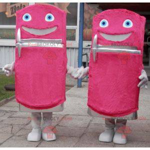 2 sweet and fun pink dispenser fridge mascots - Redbrokoly.com