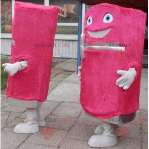 2 mascottes de frigo de distributeurs roses doux et amusants -