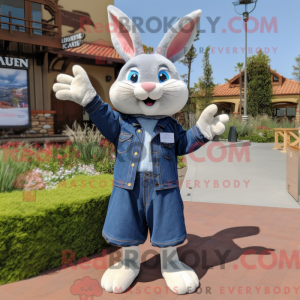 Navy Rabbit maskot kostume...