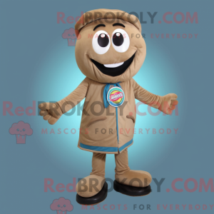 Tan Bagels maskotdraktfigur...