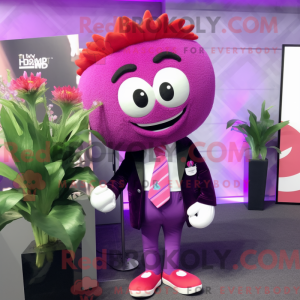 Magenta boeket bloemen...