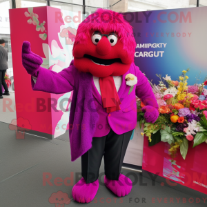 Magenta Bouquet Of Flowers...
