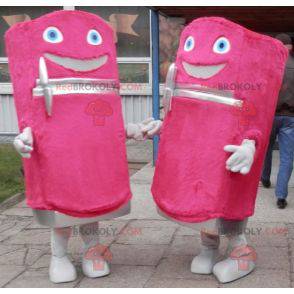 2 söta och roliga rosa dispenser kylmaskoter - Redbrokoly.com