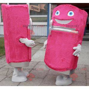 2 sweet and fun pink dispenser fridge mascots - Redbrokoly.com