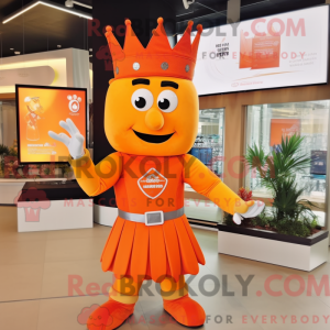 Orange Queen maskot kostume...