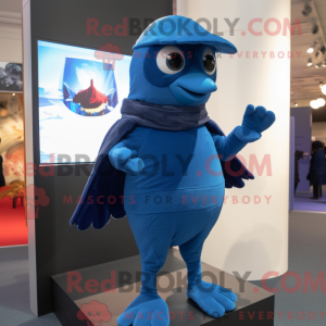 Blue Blackbird mascot...