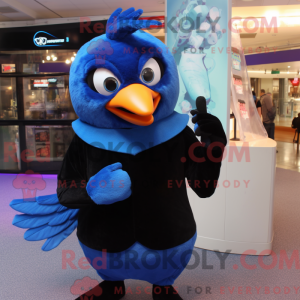 Blue Blackbird mascot...