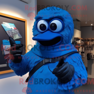 Blauwe Merel mascotte...