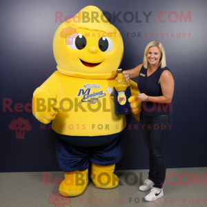 Navy Bottle Of Mustard...