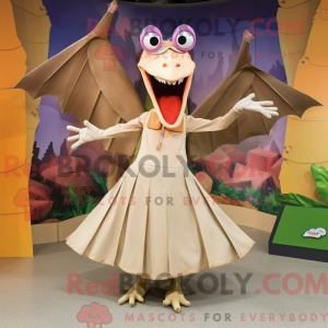 Tan Pterodactyl mascot...