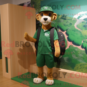 Costume mascotte Puma vert...