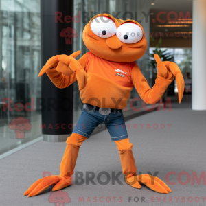 Máscara laranja laranja com...