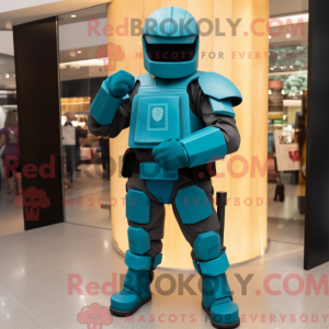 Teal Spartan Soldier...