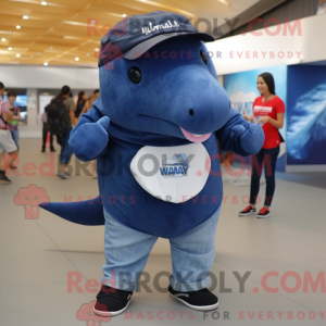 Navy Humpback Whale maskot...