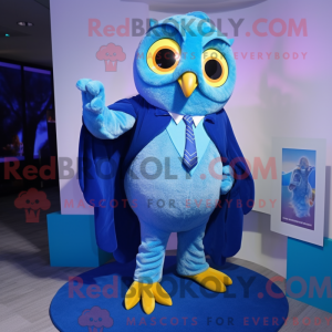 Blue Owl maskotdraktfigur...