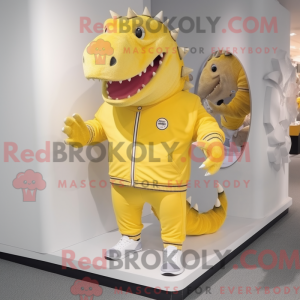Personaggio mascotte giallo...