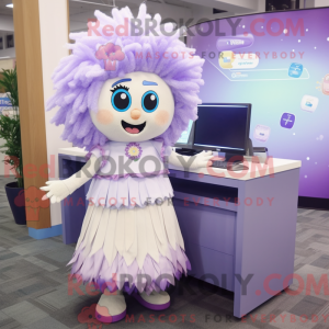 Lavendel Computer mascotte...